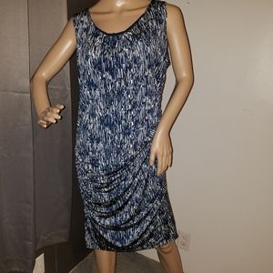 Dana Buchman blue and white dress Size L